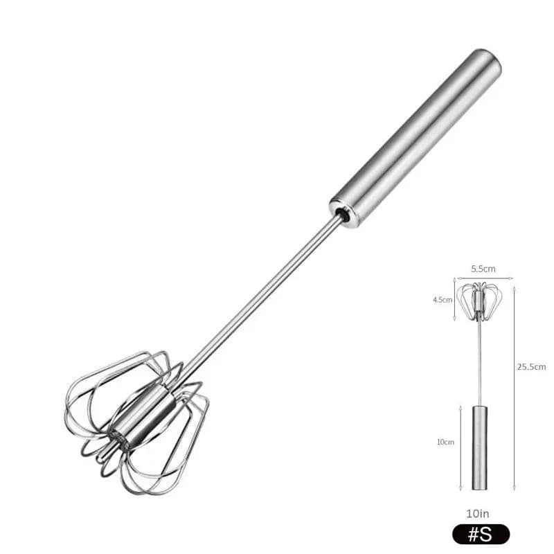 Stainless Steel Semi-Automatic Push Whisk