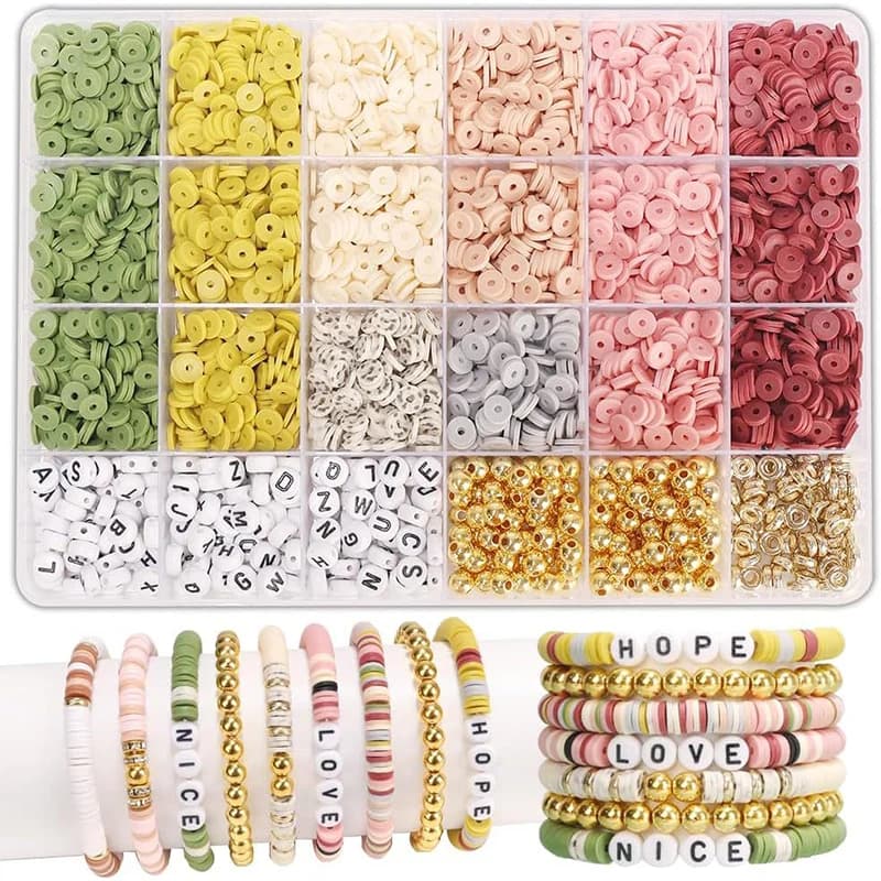 DIY Polymer Clay Beads Bracelet Making Kit