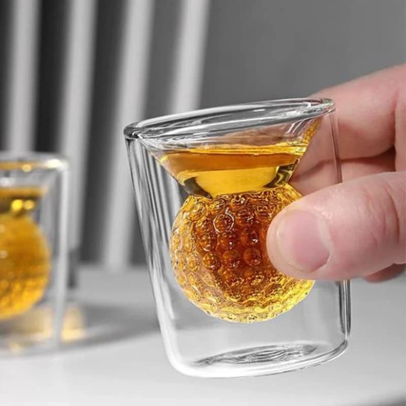 Golf Ball Double Wall Shot Glasses