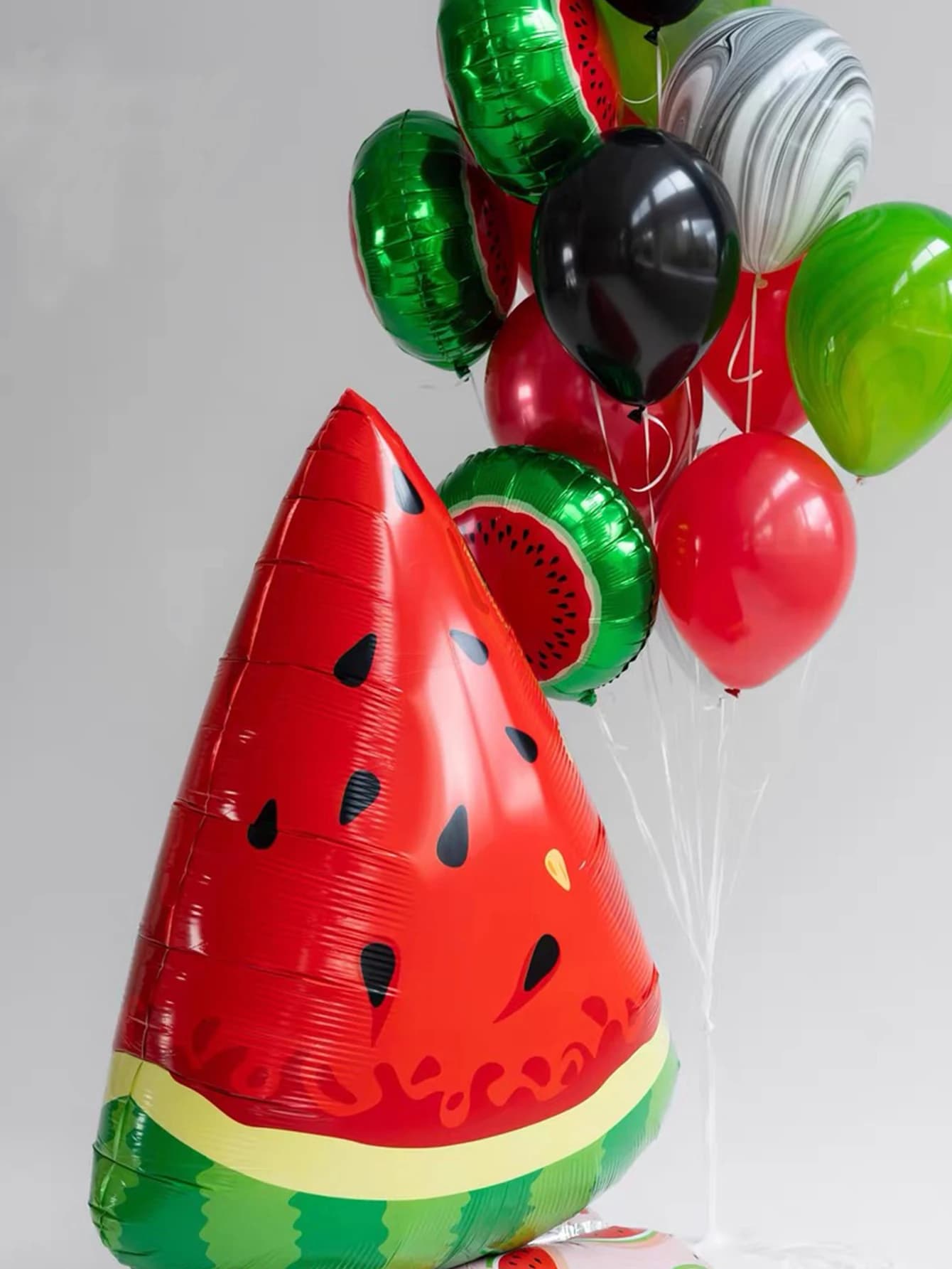 1 pack of strawberry, lemon, watermelon, avocado, carrot, pineapple standing balloons for birthday party theme party decoration