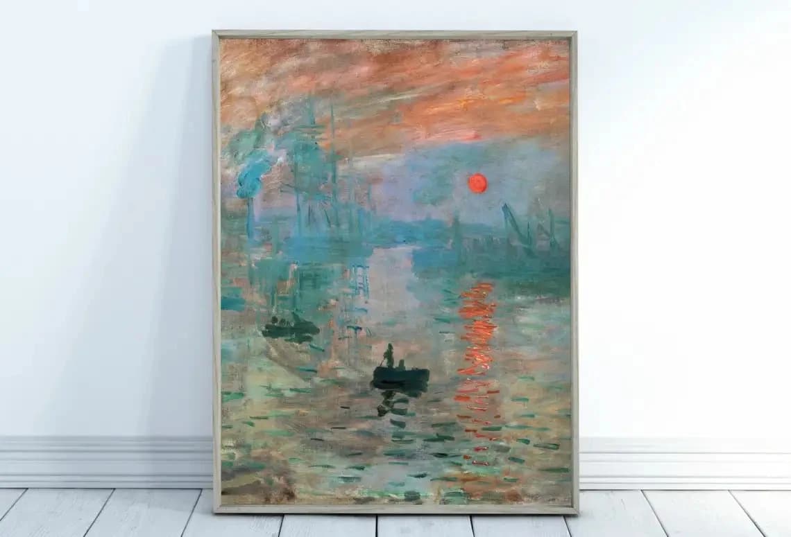 Modern Abstract Landscape Canvas Wall Art Print