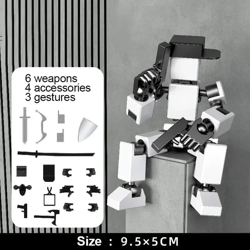 Multi-Jointed 3D Printed Robot Action Figure