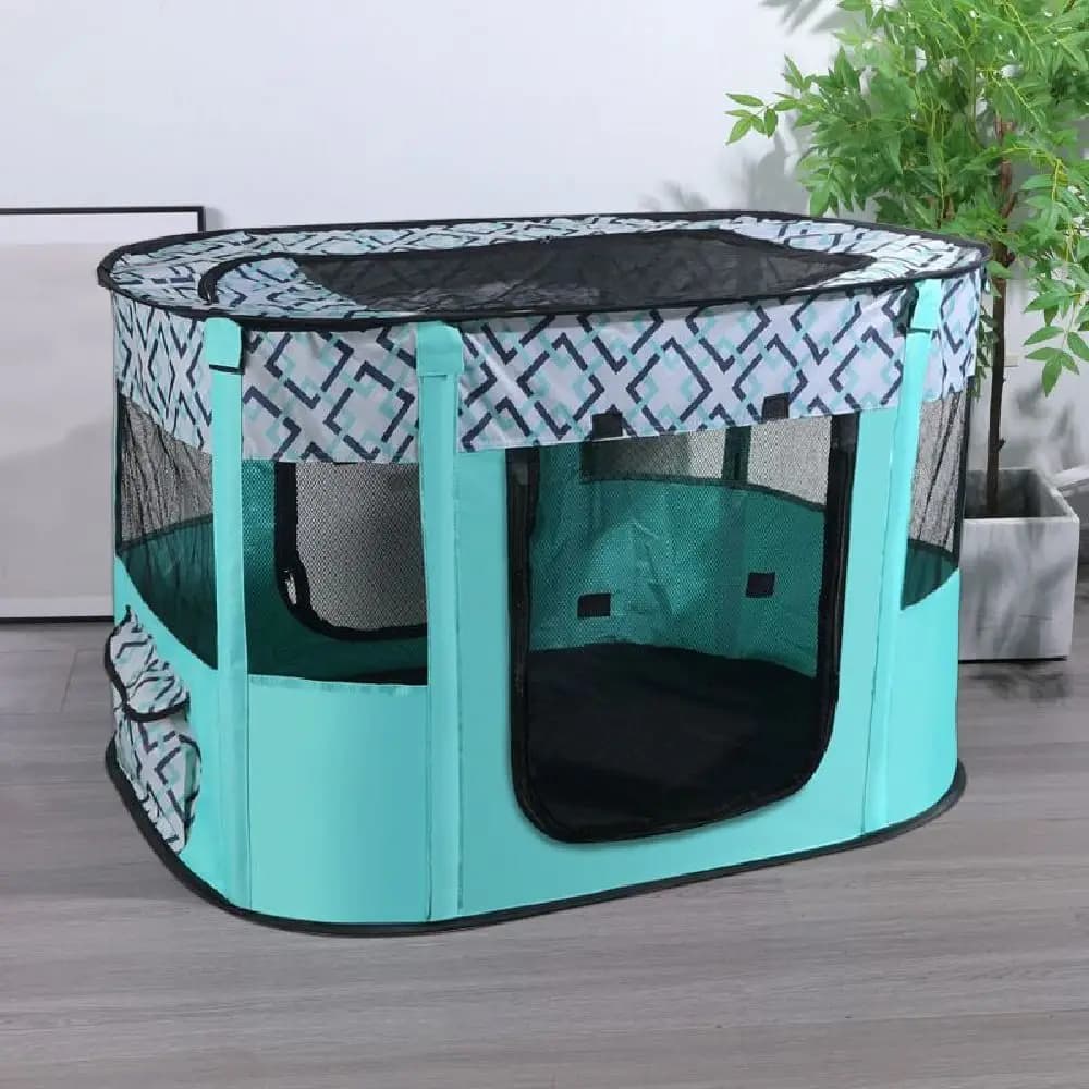 Portable Collapsible Pet Playpen with Oxford Cloth