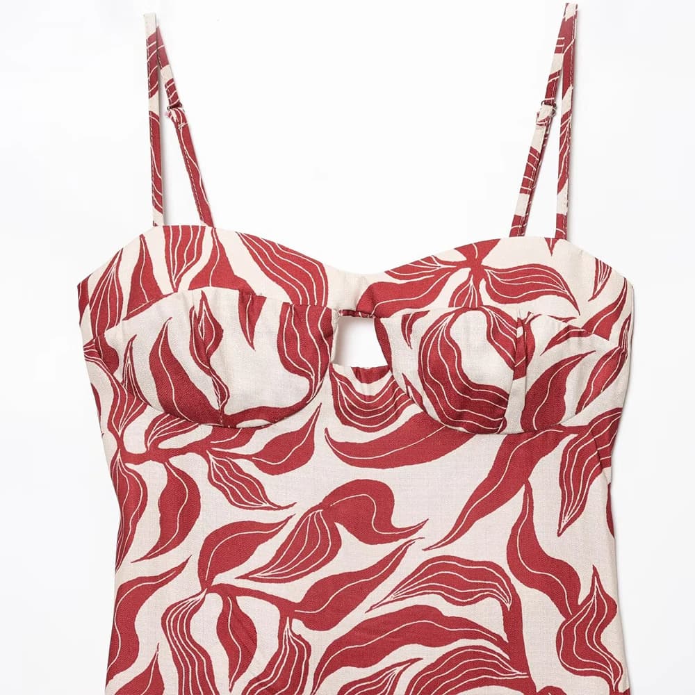 Women's Backless Floral Sundress
