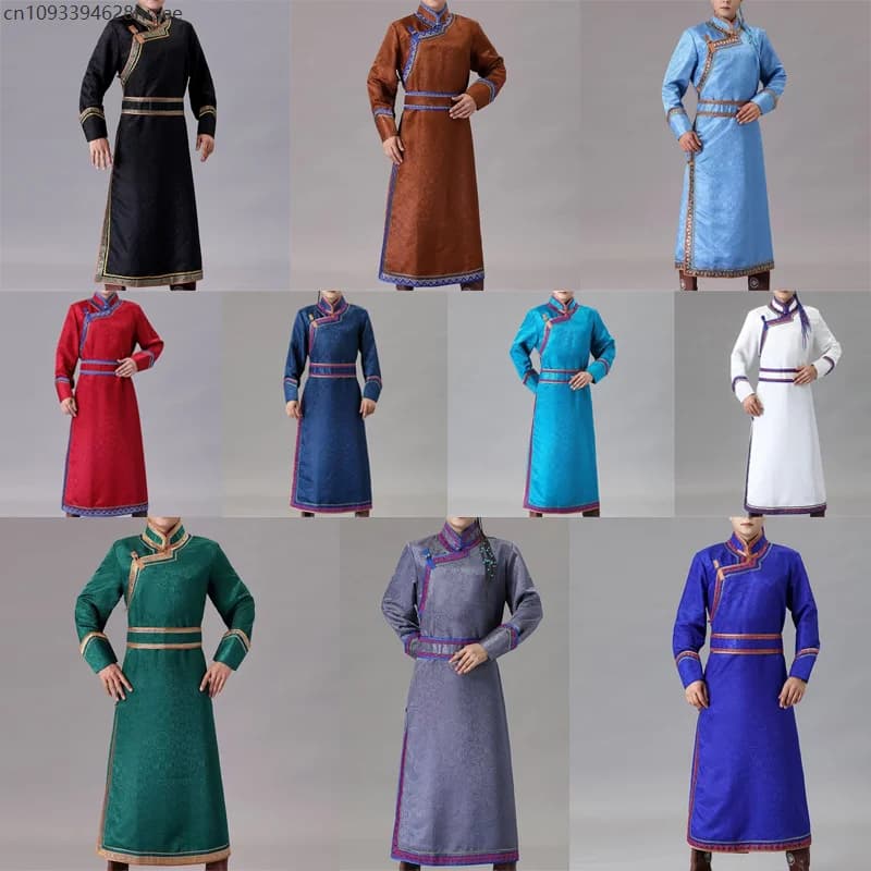 Mongolian Traditional Ethnic Grassland Robe