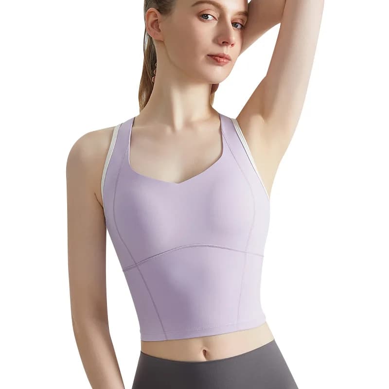 High-Impact Sports Bra with Shock-Absorbing Pads