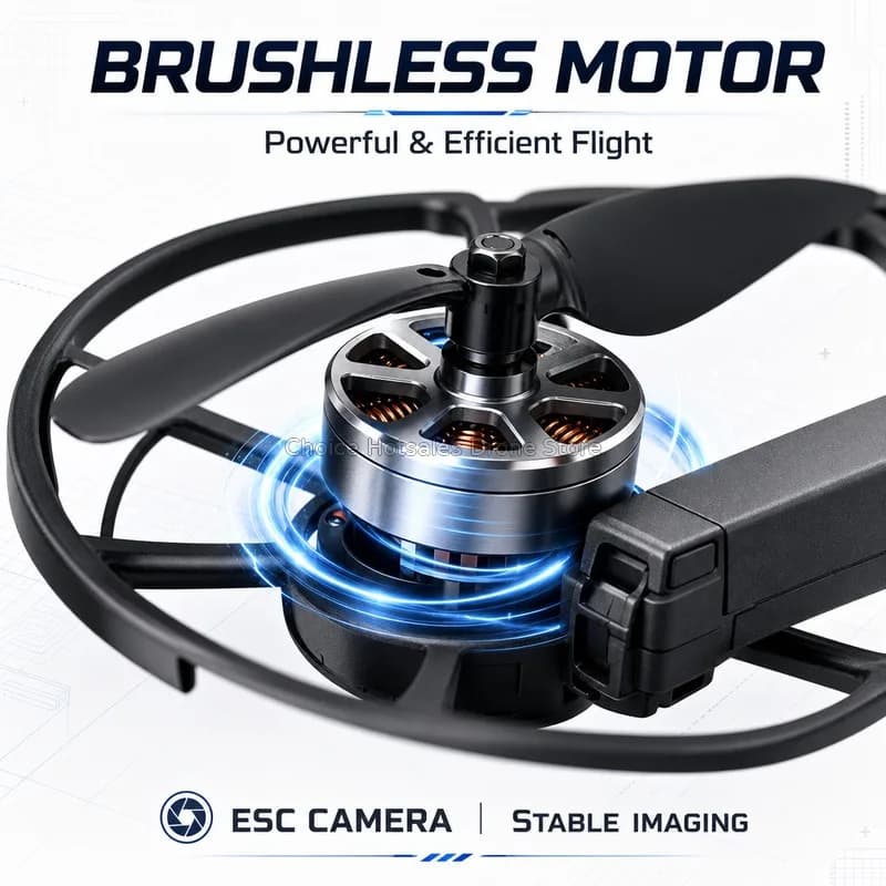 4K FPV Brushless Drone with Dual Camera