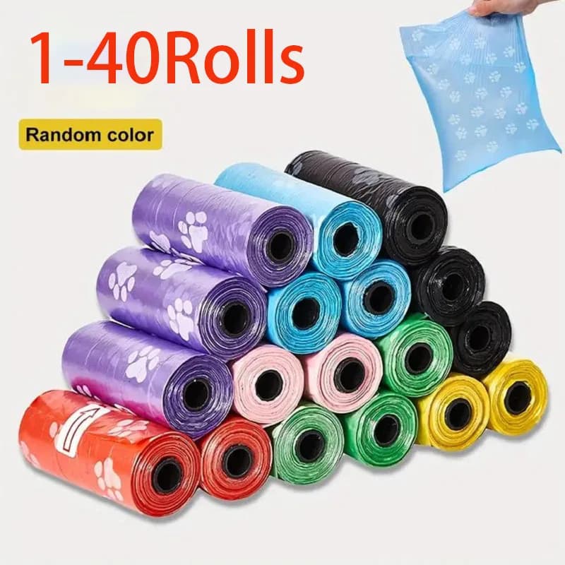 Dog Poop Bags Biodegradable Pet Garbage Bag Cat Doggie Outdoor Home Clean Refill Garbage Poop Bag Pet Supplies