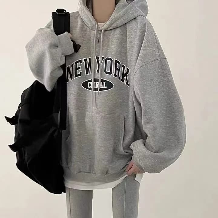 Oversized Fleece Hoodie Long Sleeve Sweatshirt
