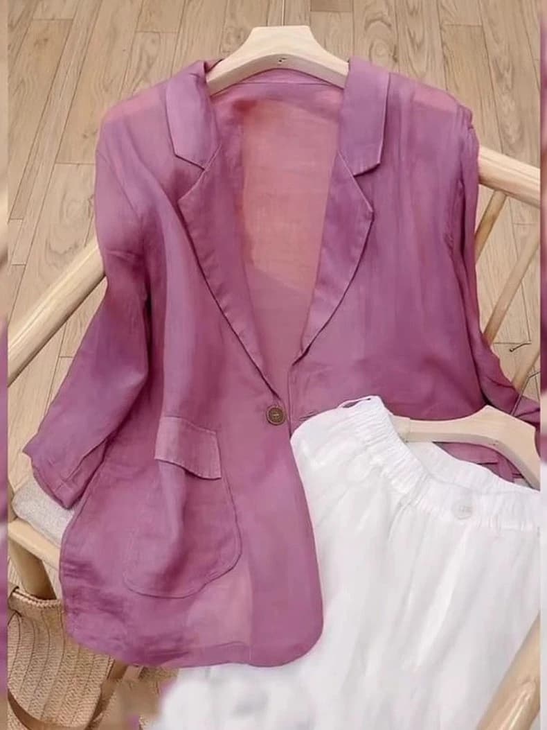 Linen Blazer Jacket