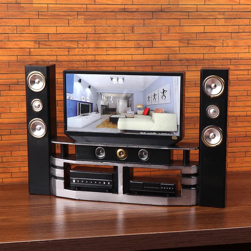 Dollhouse Miniature TV Set