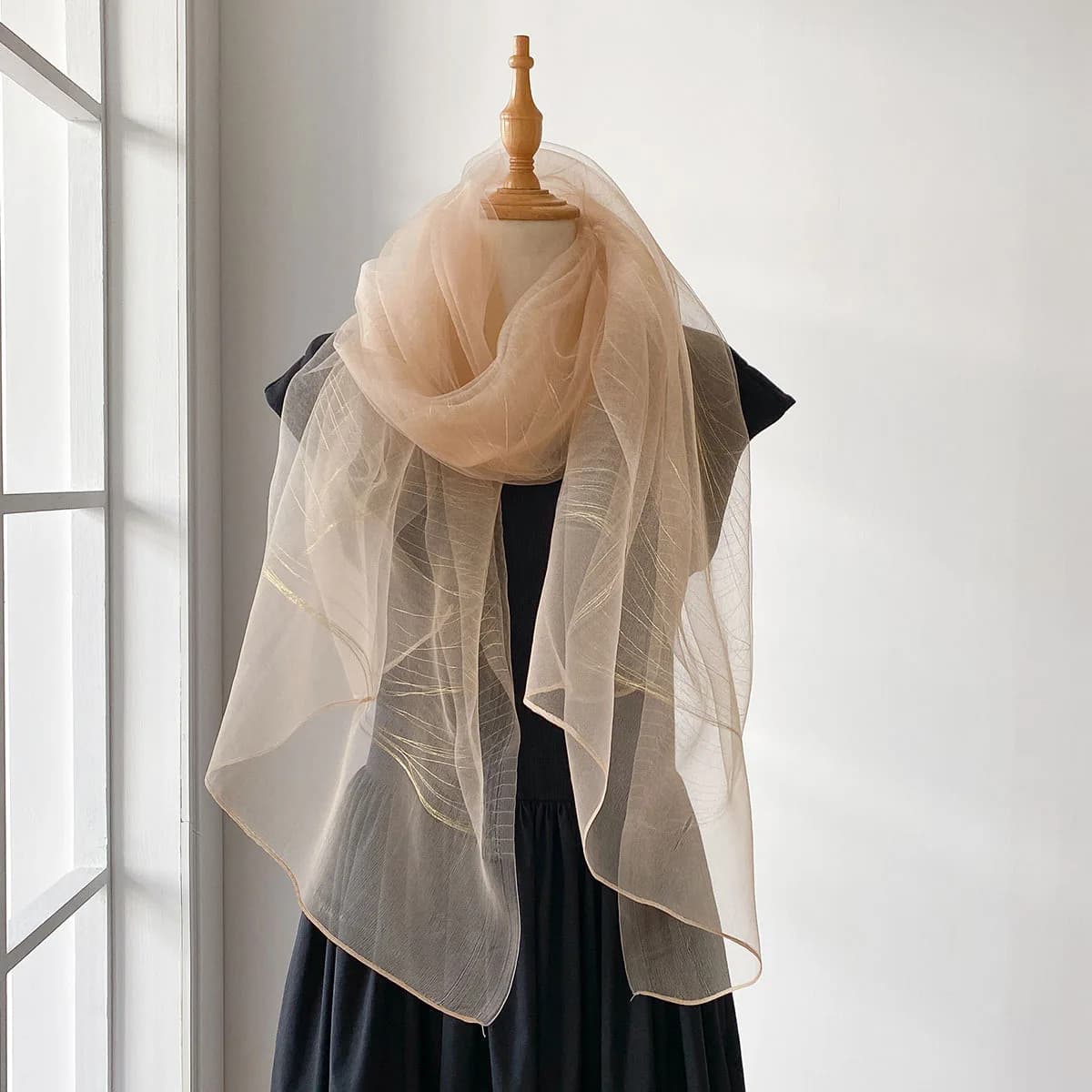 Lightweight Solid Scarf Shawl for Women
