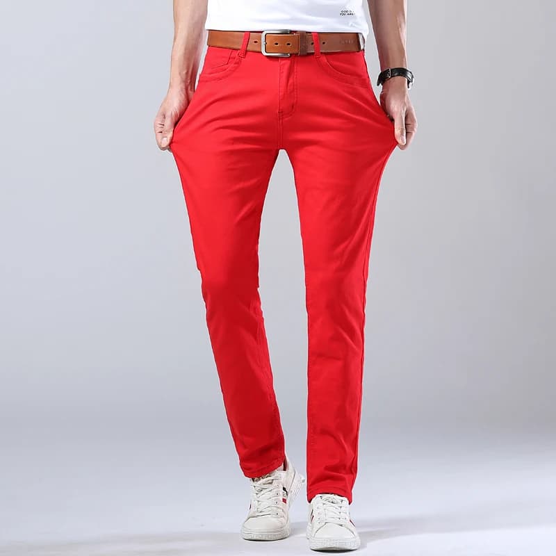 Men's Straight Stretch Denim Jeans