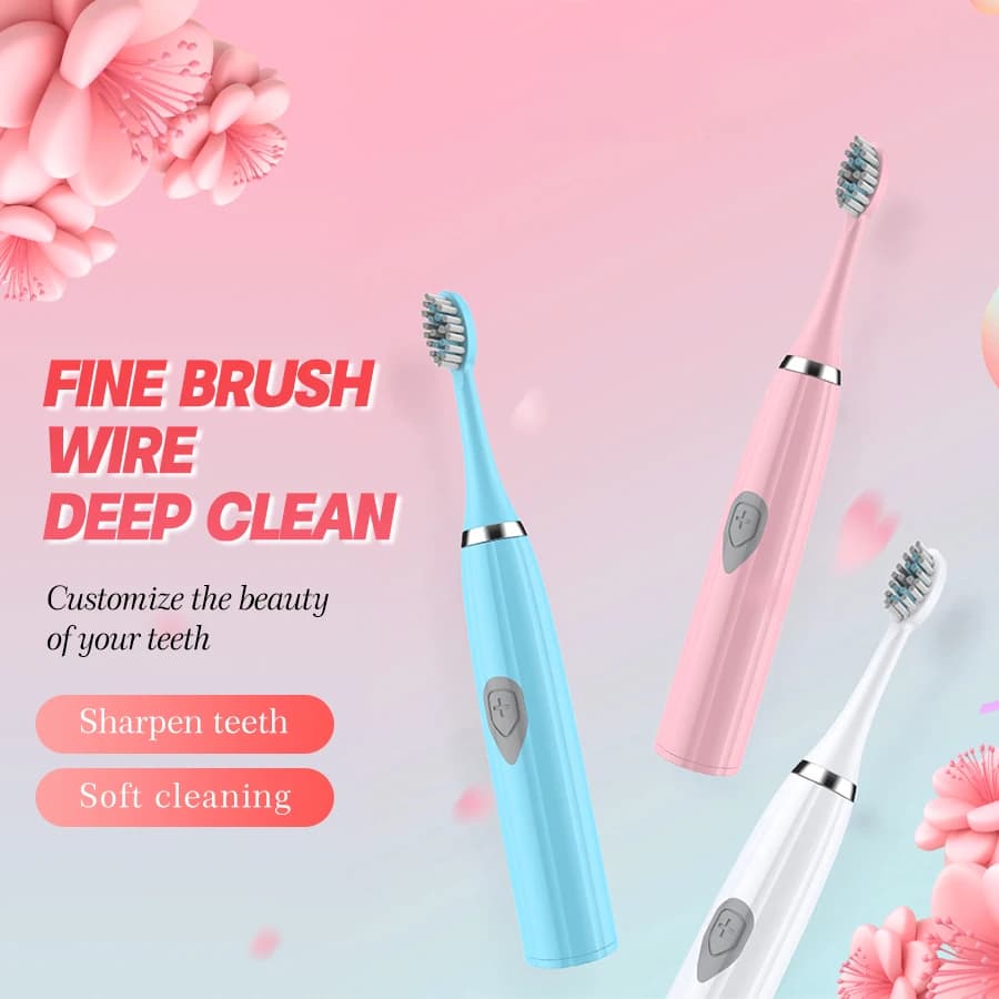 Electric Toothbrush With Soft DuPont Bristles