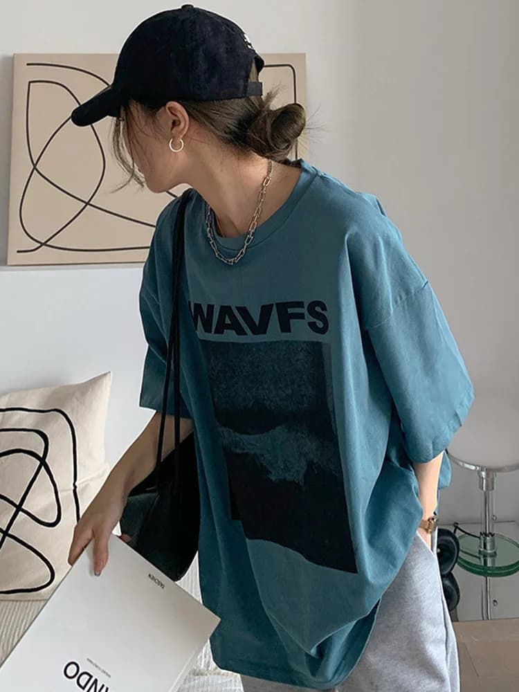 Women's T-shirts Creative Fashion White T Shirt Female Summer Tee Shirt Short Sleeve  Harajuku Streetwear