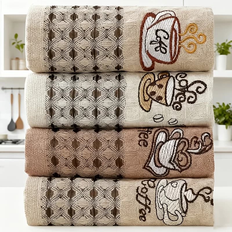Reusable Dish Cloths and Kitchen Towels 4-Pack
