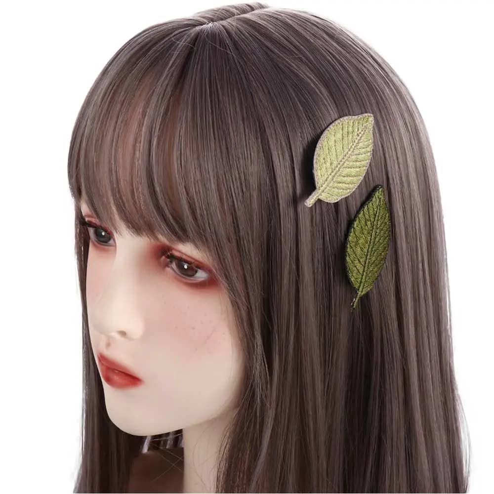 Knitted Leaf Hair Clip Barrette
