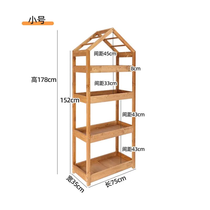 Garden Black Plant Stands Wooden Pots Shelf Patio Plant Stands Flower Outside Giardino Arredamento Esterno Terrace Furniture