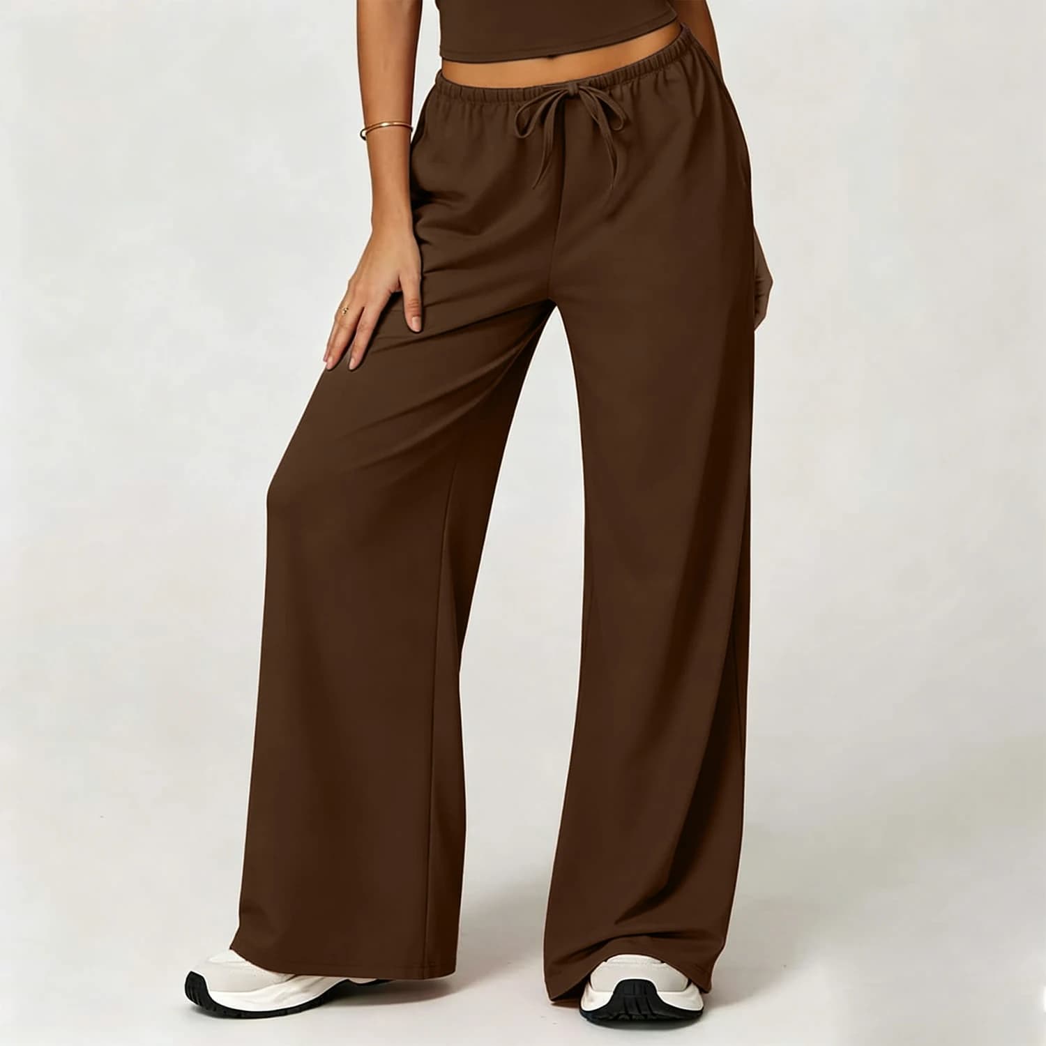 Women's Loose Yoga Pants with Drawstring Waist