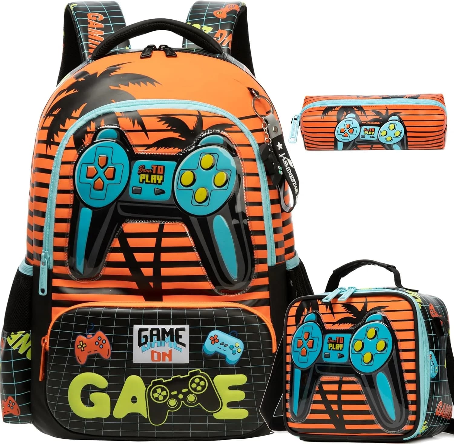 Girls School Backpack with Lunch Tote Set