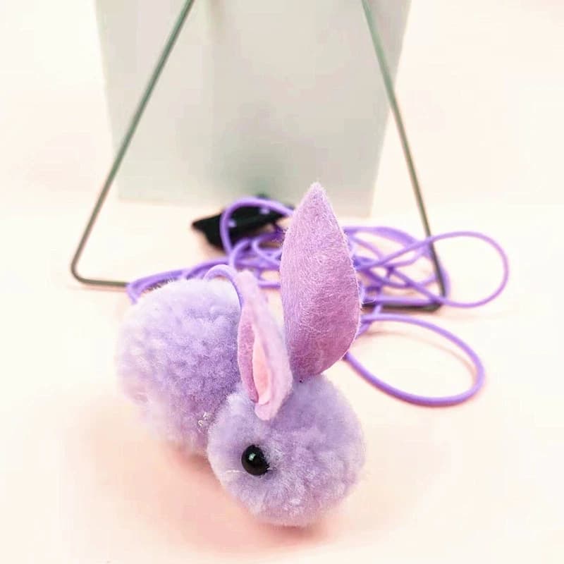 Cat Teaser Toy, Simulated Mice or Rabbits, Suction Cup or Metal Frame and Spring Rope, Exciting Playtime Adventures, Cat Toy