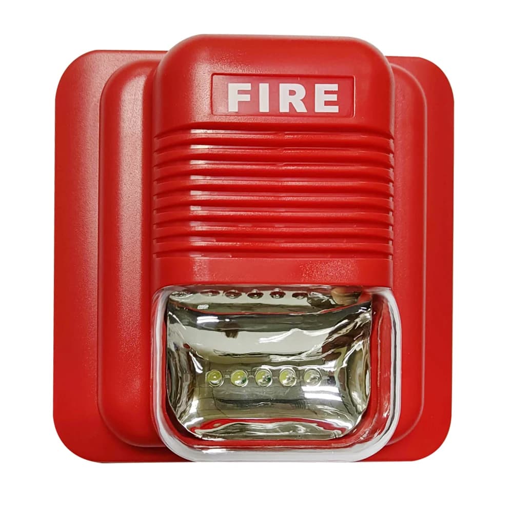Fire Alarm Strobe Siren with Sound and Light Alert