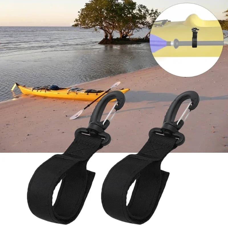 Kayak Paddle Holder Webbing Clip 2-Pack