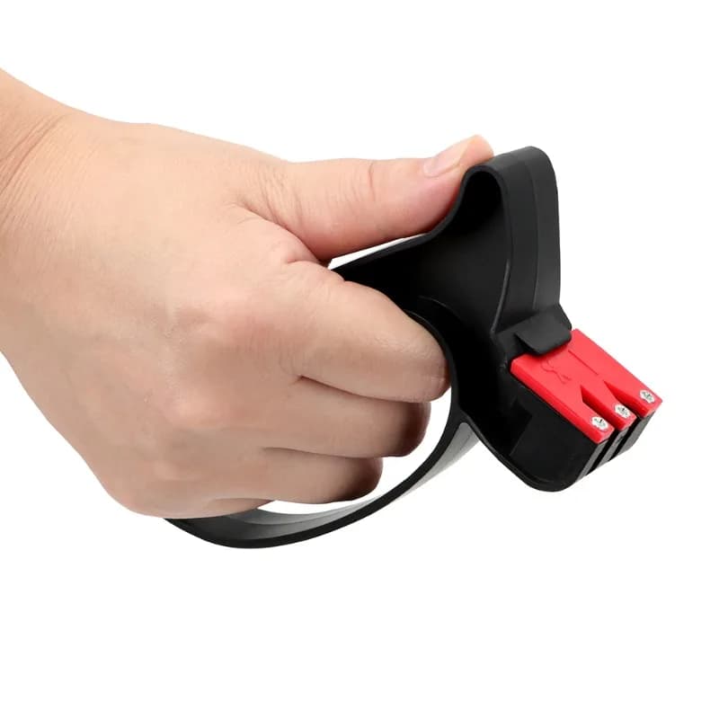 Handheld Scissor Sharpener with Ergonomic Grip