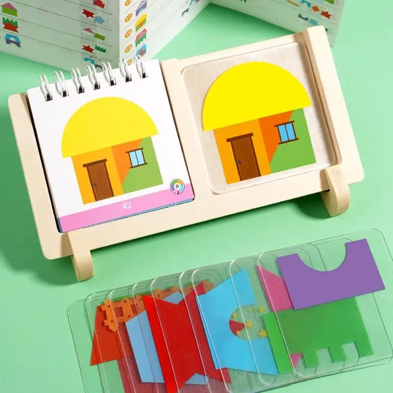 Wooden House Design Puzzle Game