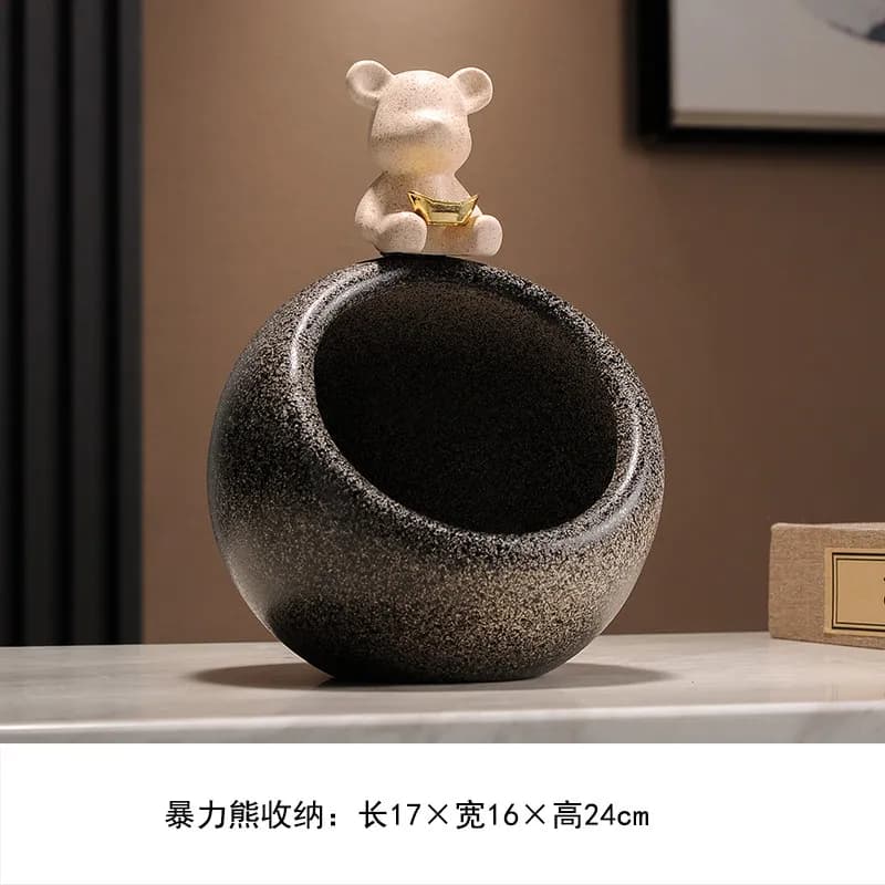 Kitchen Desk Storage Holder for Towel and Trinket Display