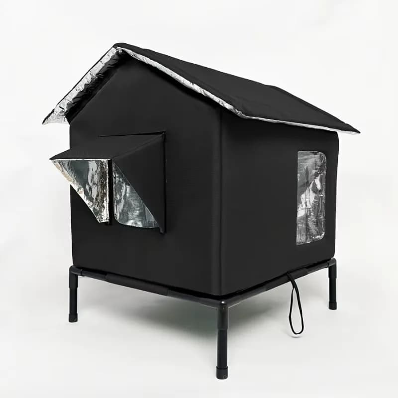 Winter Insulated Raised Dog House Waterproof