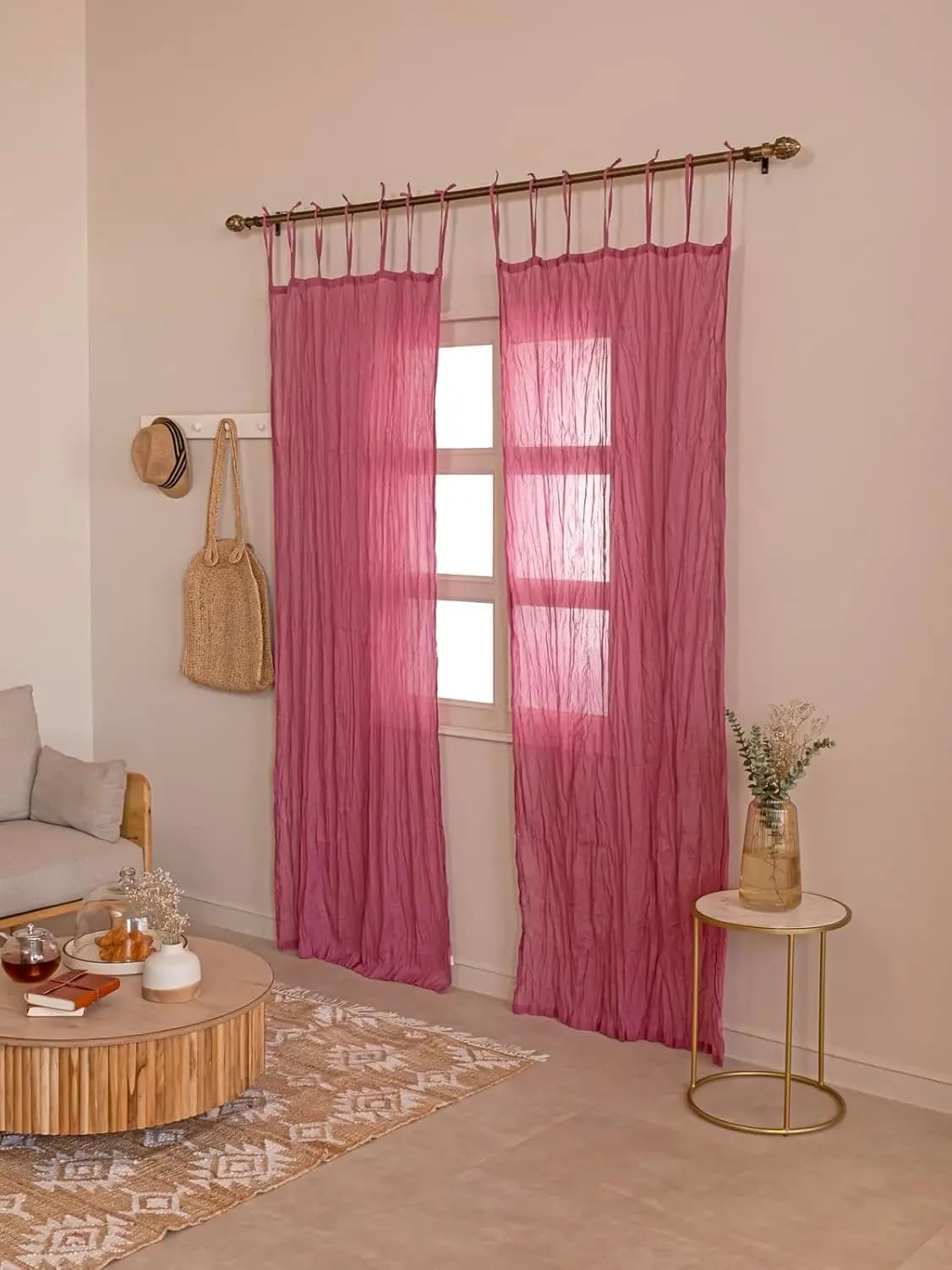 Cotton Sheer Curtain Panels