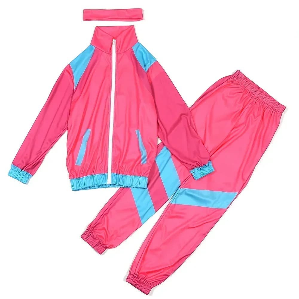 Halloween Costumes for Girls Boys Kids Children Retro Hippie Costume Fantasia 70s 80s Rock Hip-Hop Disco Cosplay Clothing Suit