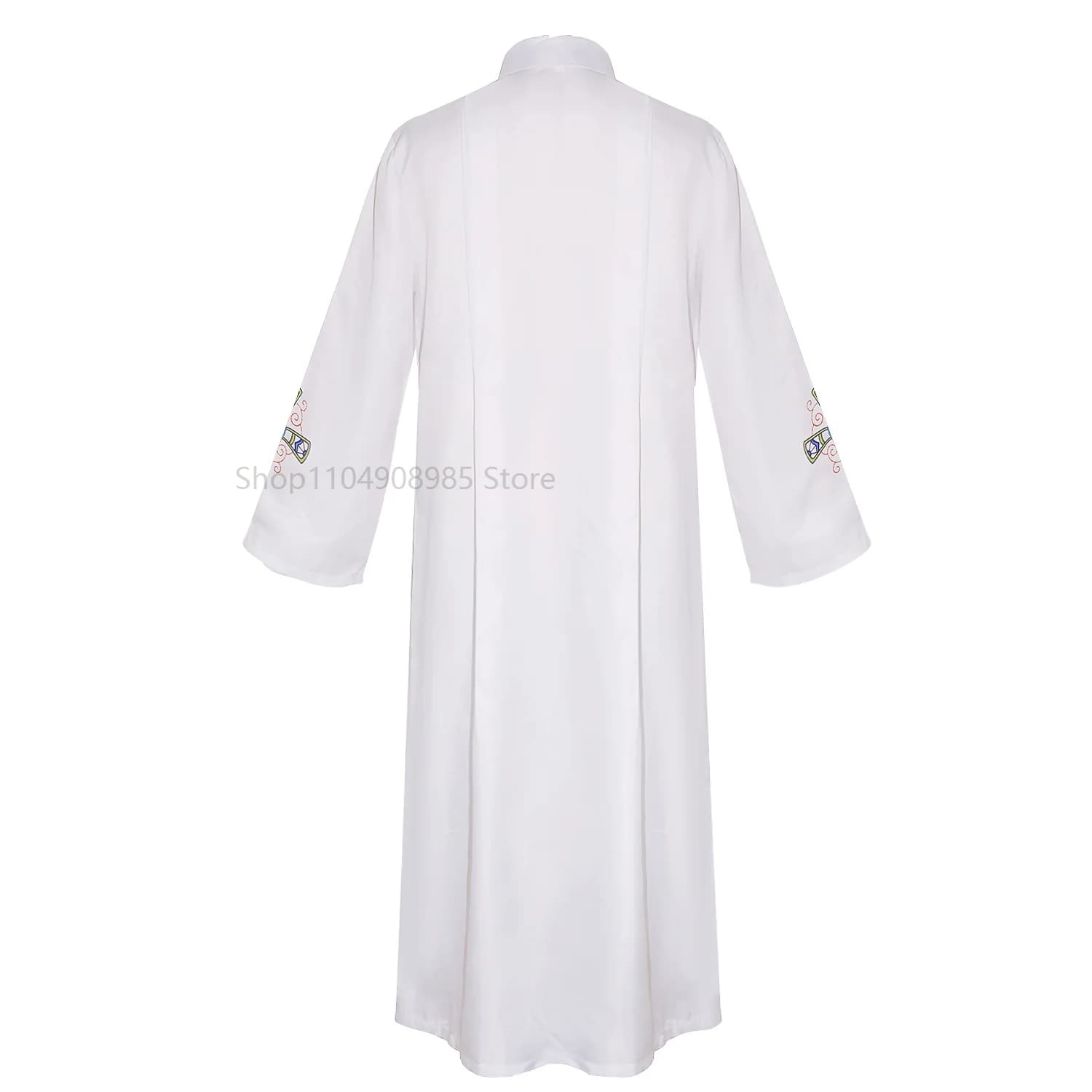 White Priest Robe Catholic Church Vestment