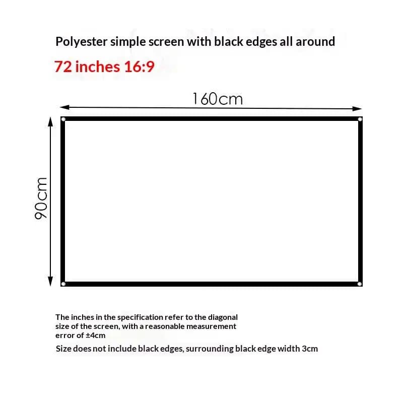 Polyester Projection Screen Fabric