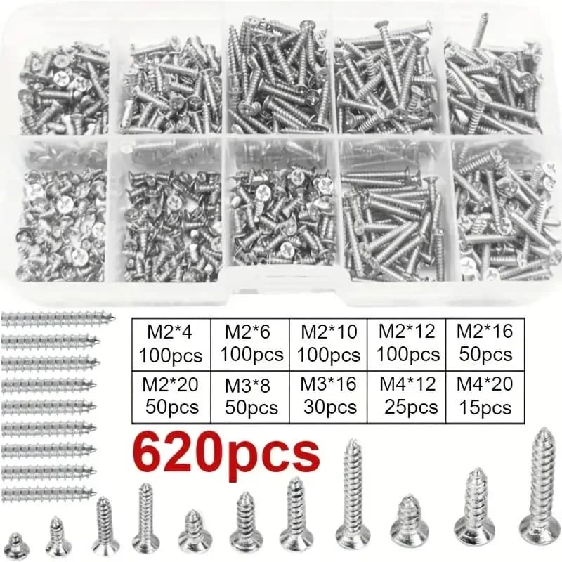 Wood Self-Tapping Screws Assortment Kit