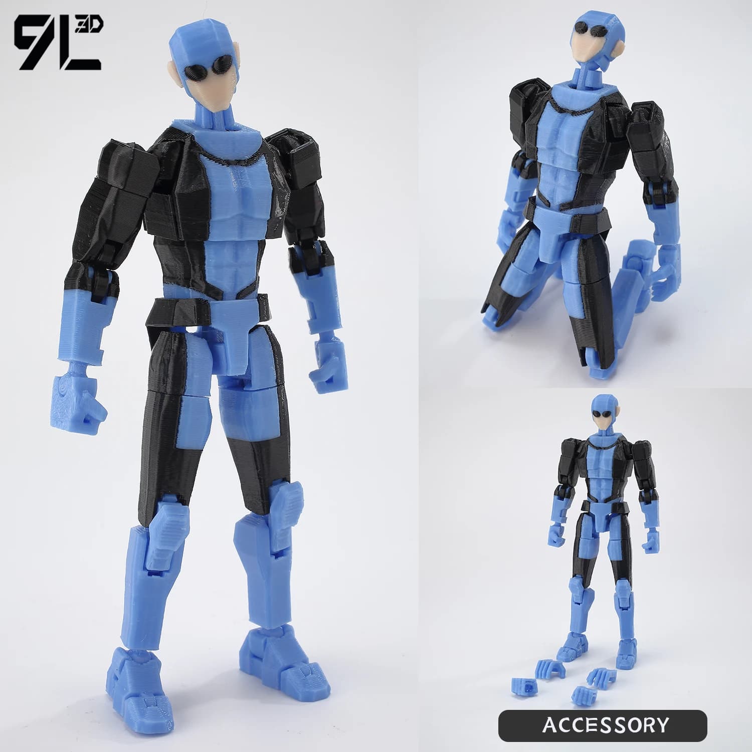 Nova T Posable Action Figure with Interchangeable Parts