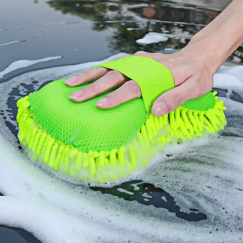 Microfiber Car Wash Sponge & Detailing Brush Set