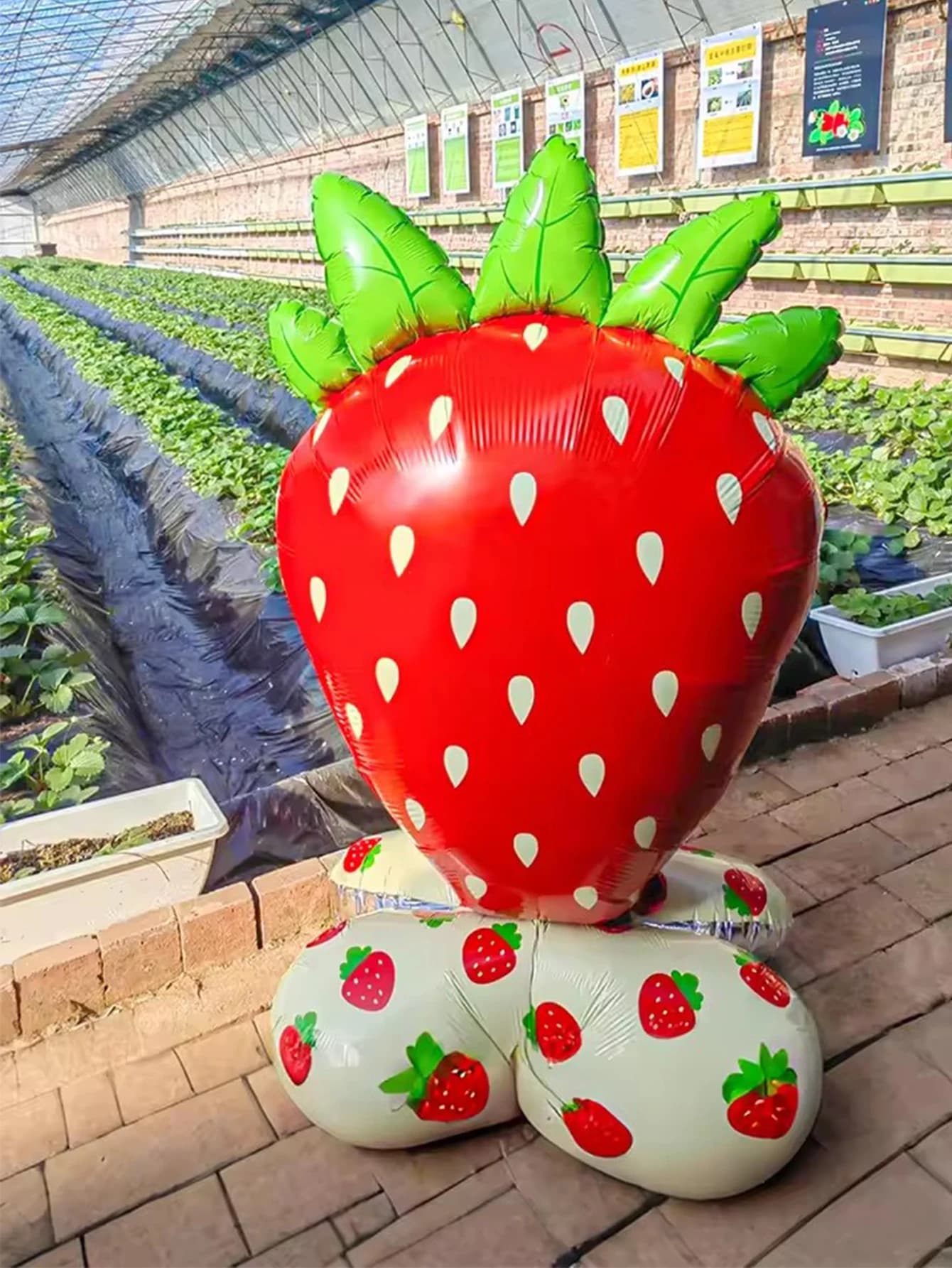 1 pack of strawberry, lemon, watermelon, avocado, carrot, pineapple standing balloons for birthday party theme party decoration