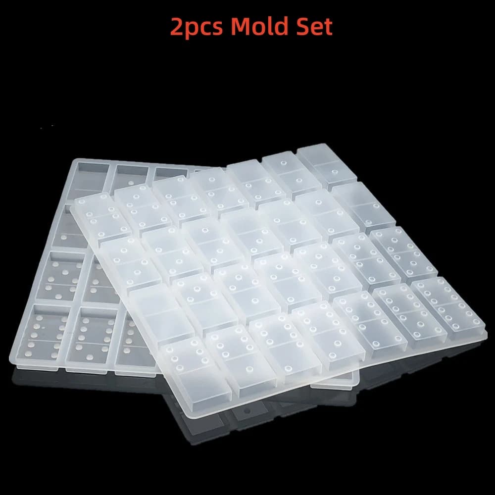 Silicone Domino Block Mold for Resin Casting Epoxy Resin Mold Suitable DIY Board Games Handicrafts and Gifts Silicone Resin Mold