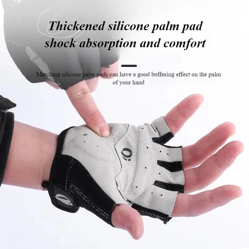 Half Finger Cycling Gloves with Shock-Absorbing Pads