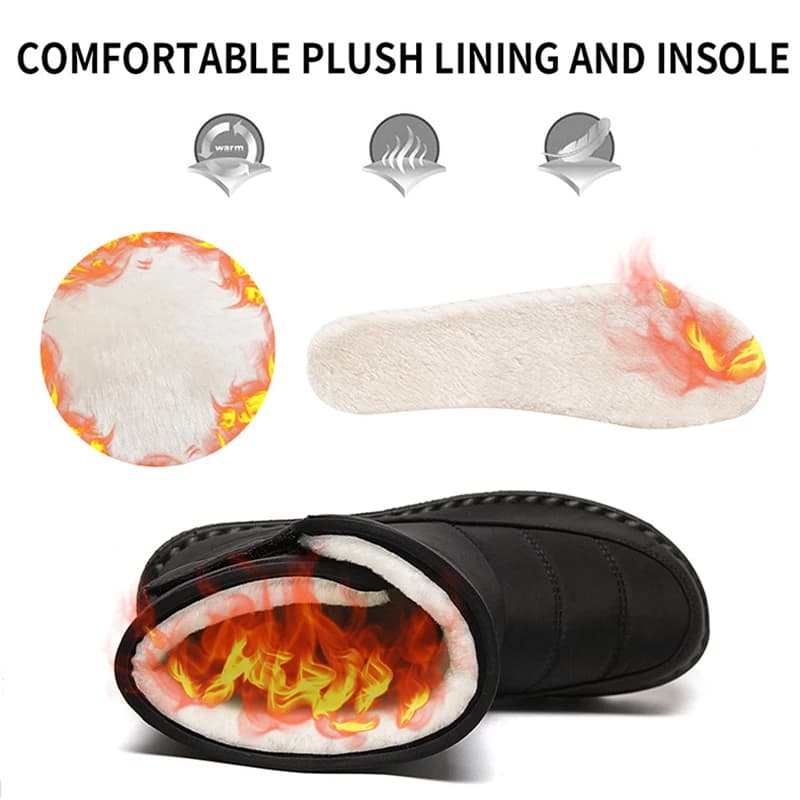 Women's Waterproof Snow Boots Platform