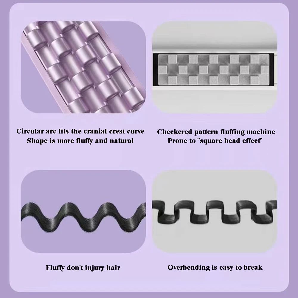 Ceramic 3D Corn Curling Iron with Temperature Control