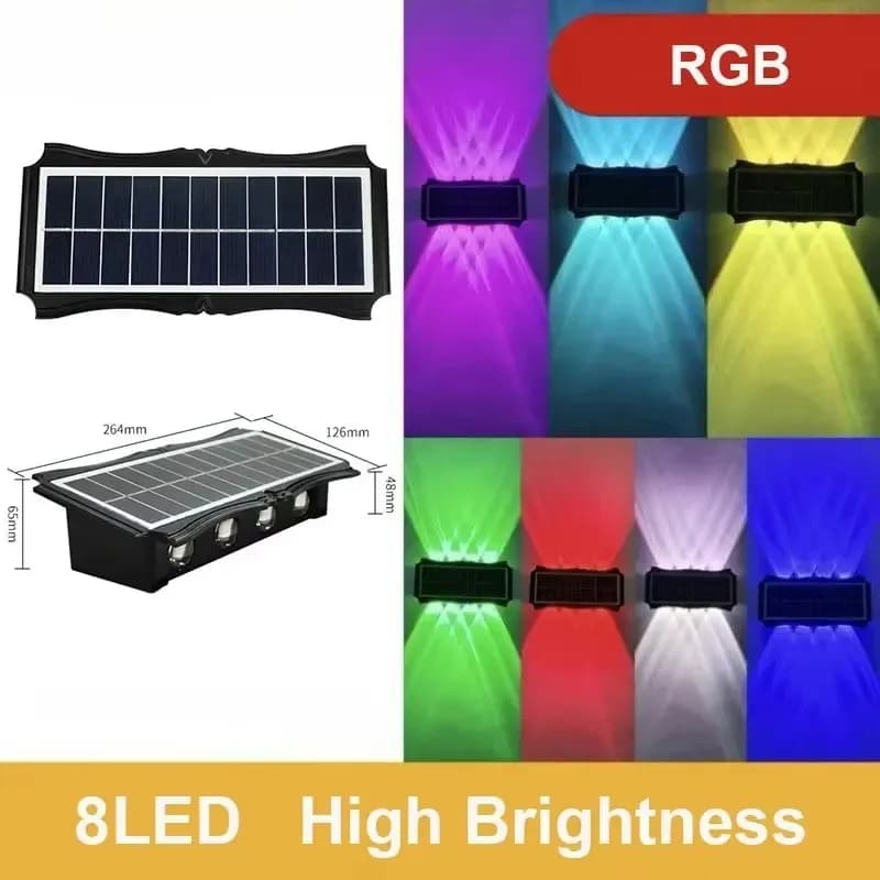 Solar Outdoor Wall Light Up and Down Beam