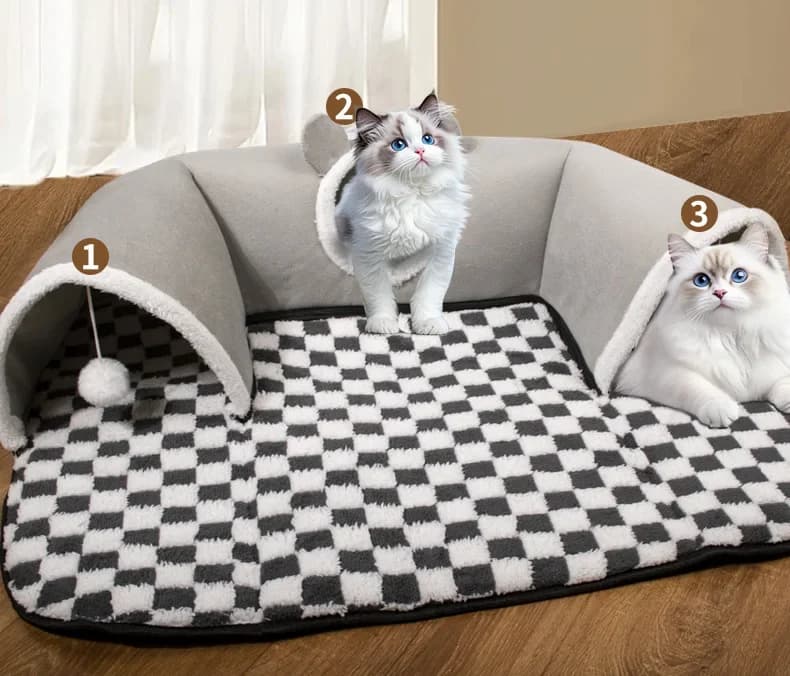 Cat Tunnel Bed and Play House