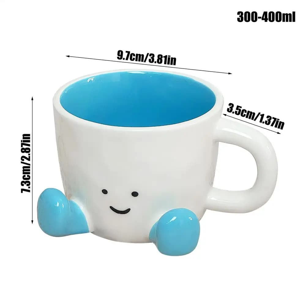 Funny Coffee Mug Adorable Home Kitchen Drinkware Ceramic Funny Coffee Cup for Wine Latte Water Hot Cocoa Cold Hot Drinks