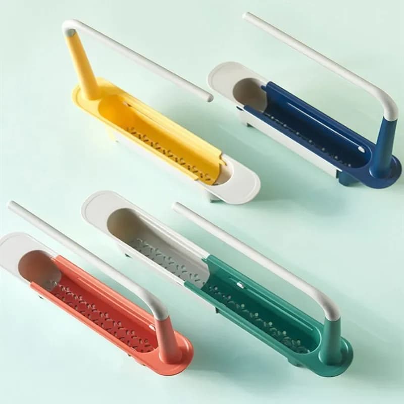 Kitchen Sink Drain Rack Telescopic Sink Shelf Sinks Organizer Soap Sponge Holder Storage Basket Kitchen Gadgets Accessories Tool