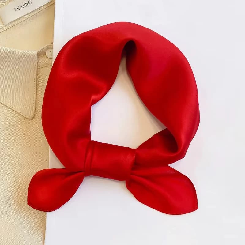 Scarf 100% Silk Bandana Women Square Scarves Wrap Kerchief Mulberry Spring Fashion Luxury High Quality Headband Hijab Shawls