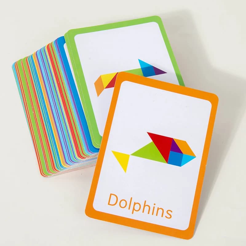 Wooden Tangram Puzzle Building Blocks