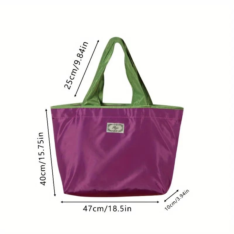 Foldable Reusable Shopping Bag with Drawstring